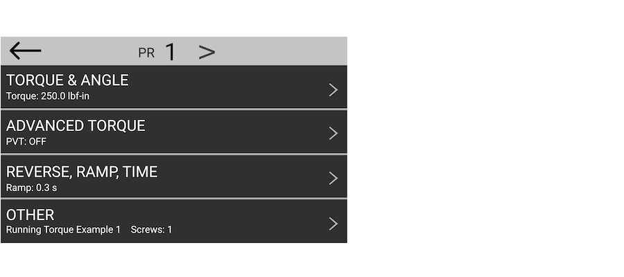 program menu