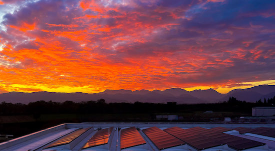 Sunset from Kolver terrace